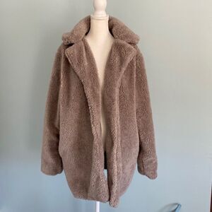 Cozy Casual Open Front Jacket Size Large